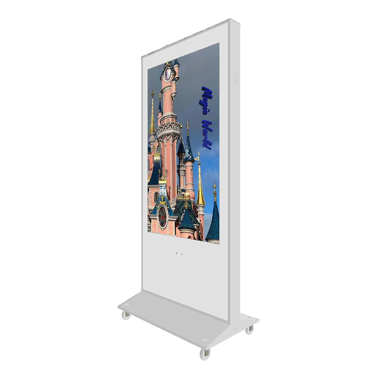 49-inch white outdoor digital signage