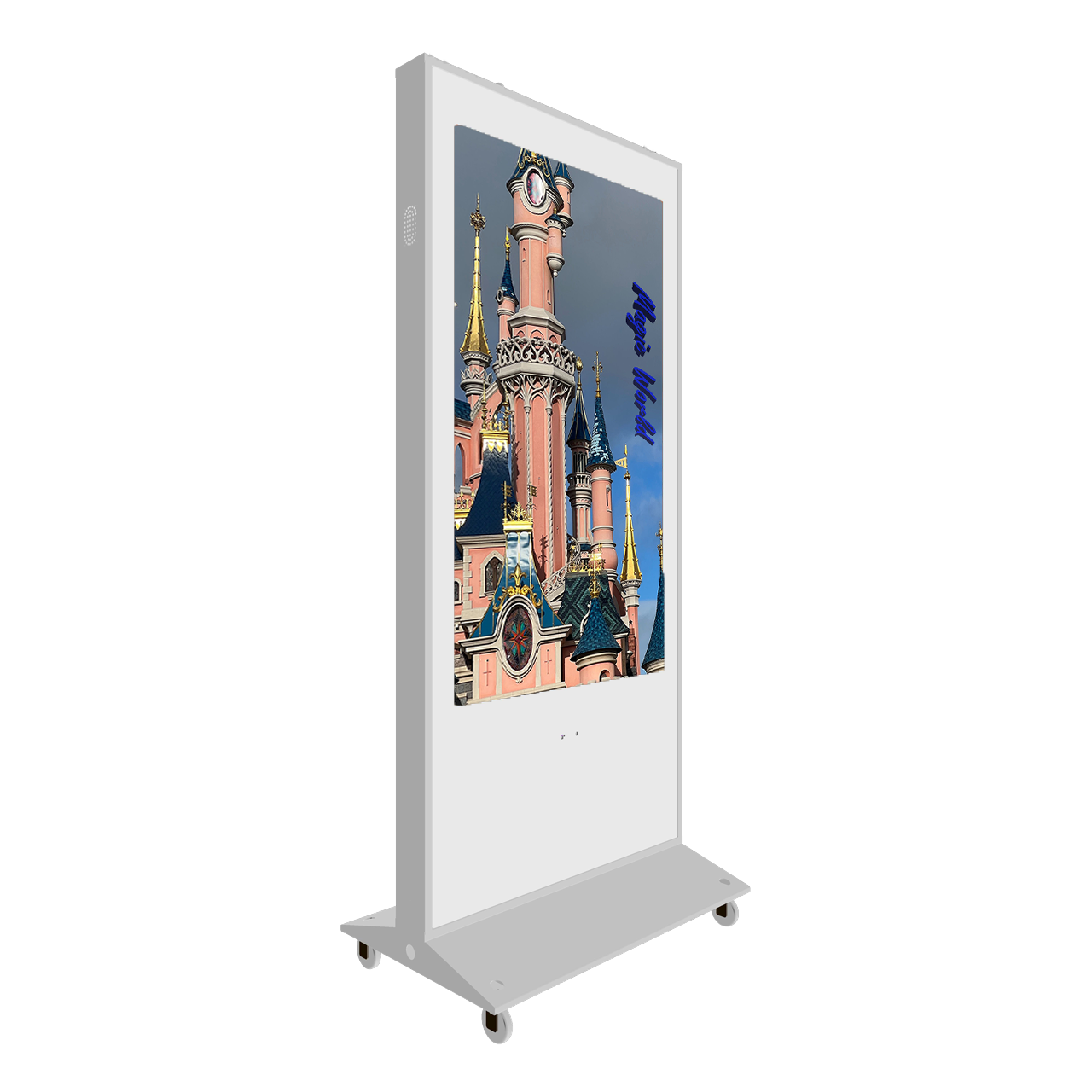49-inch white outdoor digital signage