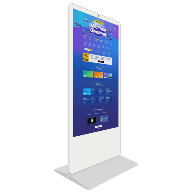 Vibrant HD 65-Inch Floor Standing Digital Signage with Lg Display