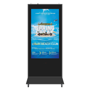 55-inch Intelligent Outdoor Digital Signage with Wheels