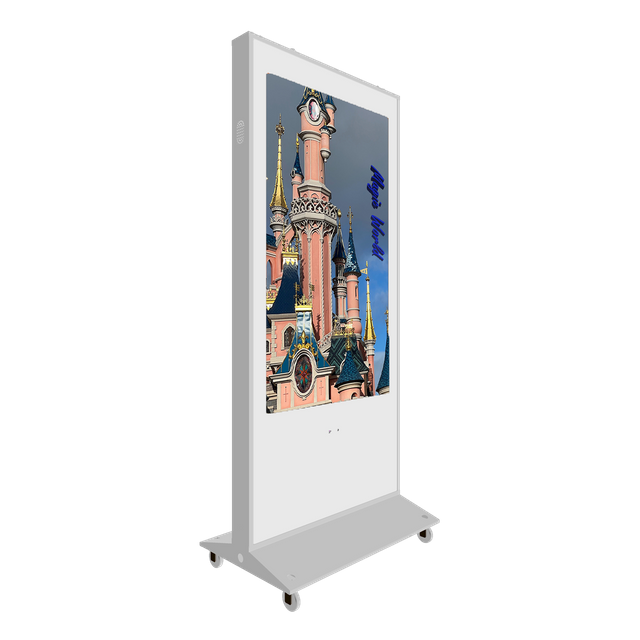 Reliable 49-inch White Outdoor Digital Signage with LG Display