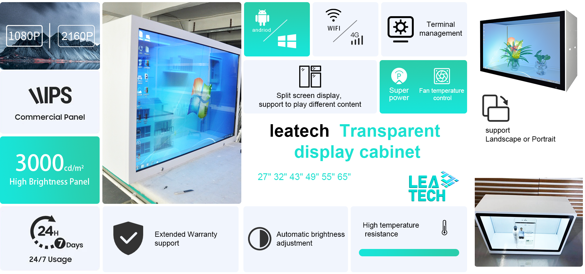 Transparent cabinet navigation bar