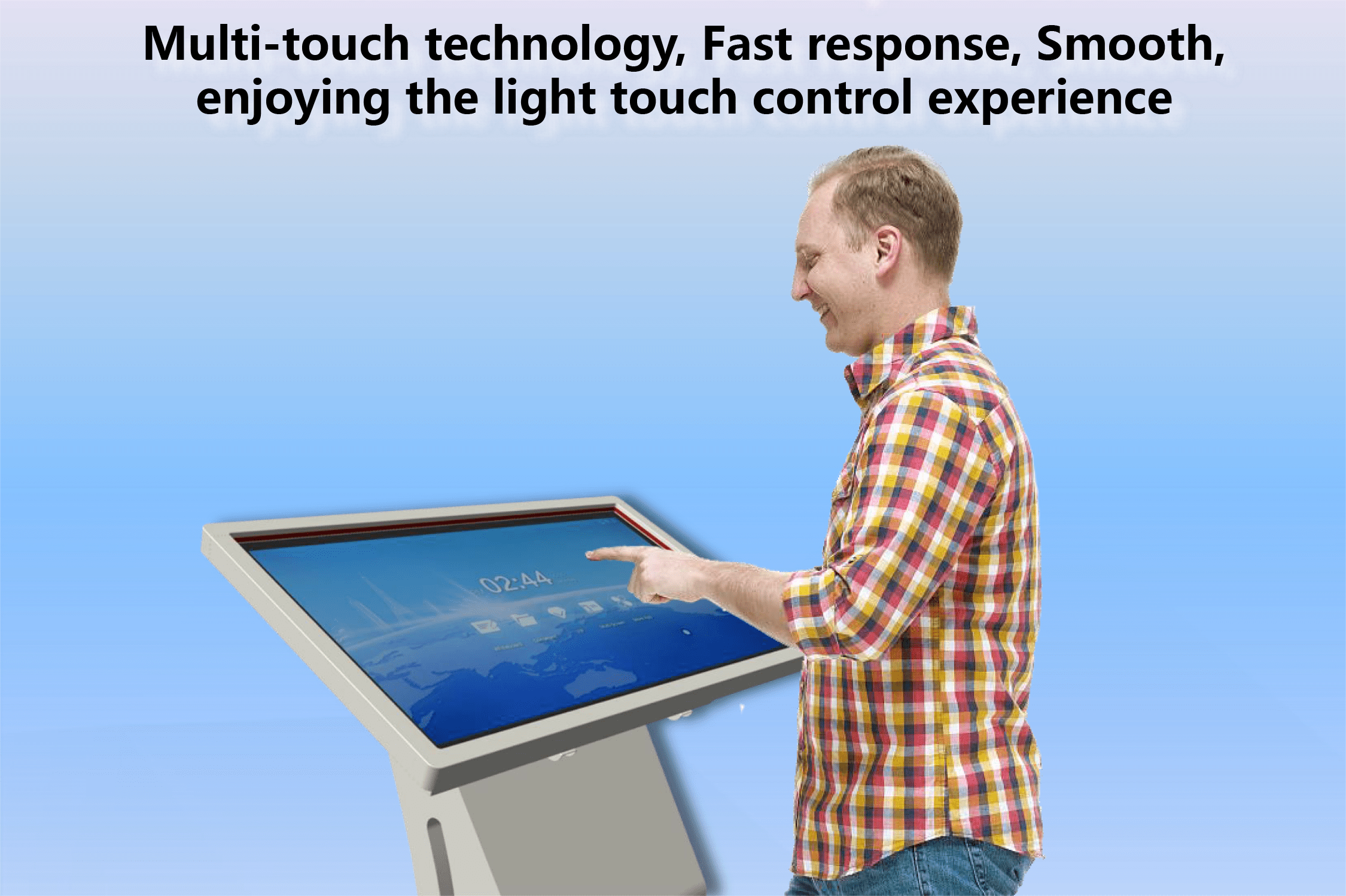 Secure Museum Slanted Touch Screen Digital Kiosk introduction(2)