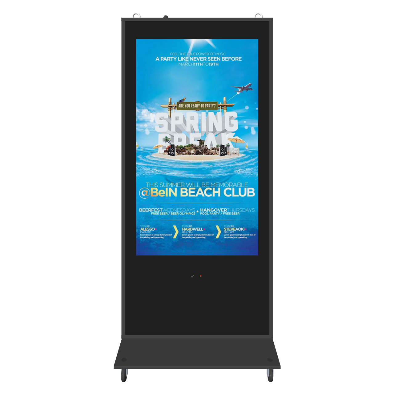 55 inches floor stand outdoor digital signage
